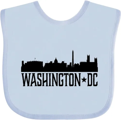 Vista 12 de inktastic Washington DC Skyline Cities Baby Bib