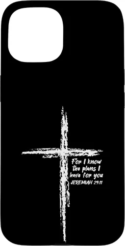Vista 6 de Cross I Know The Plans Verse Bible Jesus God - Funda de regalo cristiana para iPhone 17