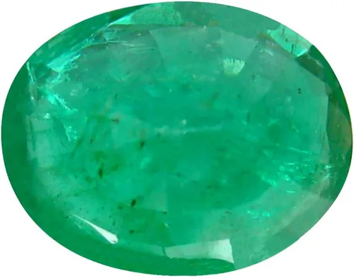 Vista 2 de 3.26 ct OVALADO (0.433 x 0.354 in) CALIDAD TRANSPARENTE 100% NATURAL SIN CALENTAR ESMERALDA COLOMBIANA GENUINA GENUINA