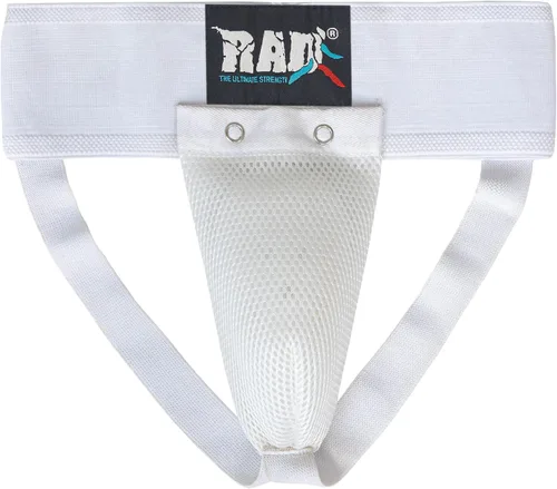 Vista 5 de RAD Protector de ingle para hombre – Copa protectora de MMA, boxeo, Muay Thai, artes marciales y kickboxing Soporte atlético ajustable con copa