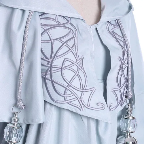 Vista 6 de Vibsion FF14 Hydaelyn - Capa con capucha para cosplay