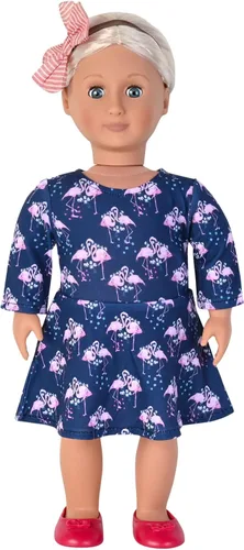 Vista 7 de Perfashion Vestidos a juego para niñas y muñecas sin mangasmanga larga, acampanados, faldas de fiesta de unicornio