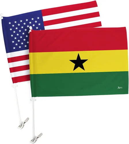 Vista 158 de Paquete de bandera de coche de la Copa del Mundo 2022 de Gales, bandera americana para carros, decoración de automóviles, pancarta pequeña