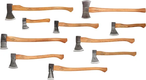 Vista 15 de 1844 Helko Werk Germany - Colección de hachas - Juego de 3 hachas tradicionales de corte - Saxon, Spaltaxt, Mini Spalter Splitting Axe 3 Set