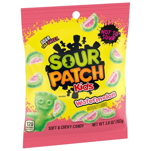 Vista 12 de SOUR PATCH KIDS Caramelos suaves y masticables de sandía, caramelos a granel, bolsas de 12-3.6 onzas