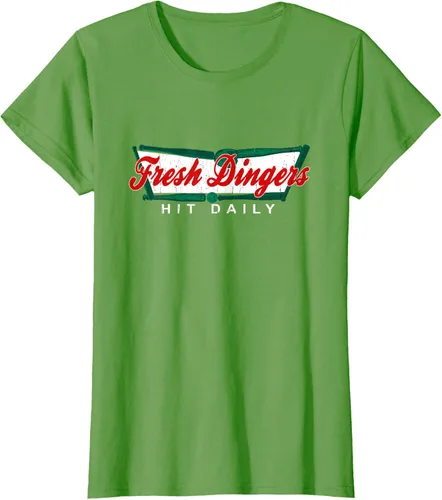 Vista 58 de Camiseta divertida de béisbol y softbol Don't Bunt Hit Fresh Dingers, Negro