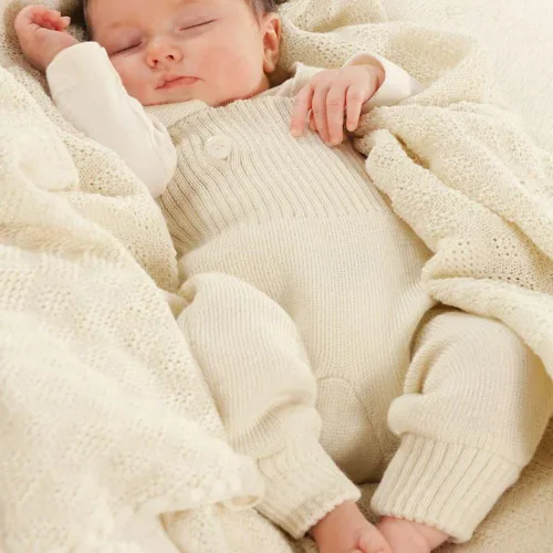 Vista 4 de Pantalones de lana para bebés ropa de punto de lana merino orgánica para niños y niñas, recién nacido - 4 años