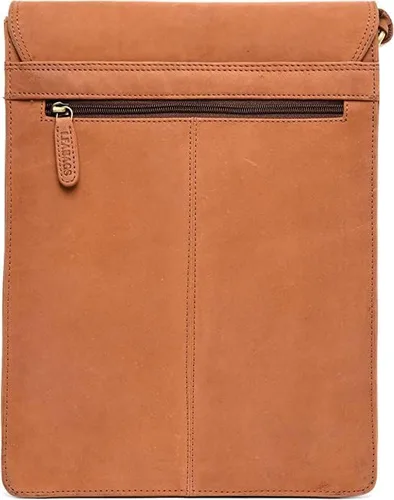 Vista 6 de LEABAGS Bolso de mensajero de cuero Cuero auténtico de búfalo hasta 13 pulgadas para laptop Bolsa de hombro Bandolera Maletín Trabajo Vintage