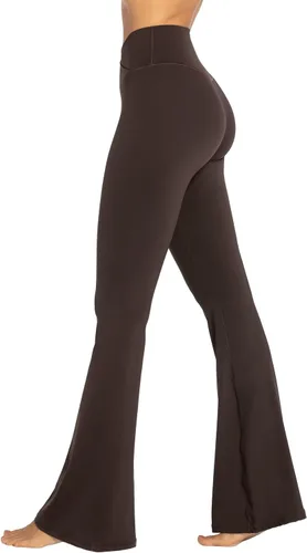 Vista 51 de Sunzel - Leggings acampanados para mujer, con control de abdomen, cintura cruzada y pierna ancha
