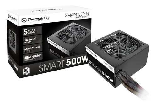 Vista 5 de Cooler Master Caja de computadora Mini Tower N200 con fuente de alimentación certificada Thermaltake 500W 80+