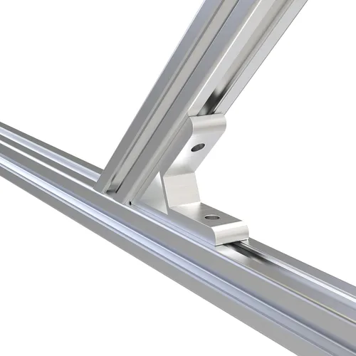 Vista 7 de 4 unids 45 grados/135 grados 2020 esquina soporte de conexión para perfil de extrusión de aluminio serie 2020 (45 grados)