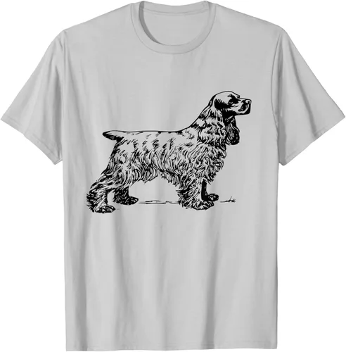 Vista 28 de Cocker Spaniel - Camiseta para perro Cocker Spaniel, gris, S Asfalto