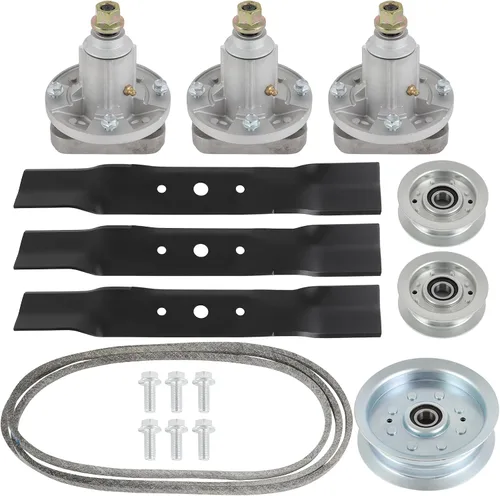 Vista 47 de SCITOO Kit de reconstrucción de cubierta, 42 piezas de cubierta de cortacésped compatible con Poulan Pro PP19A42 PB185A42 PB195H42LT PB20H42YT, 1