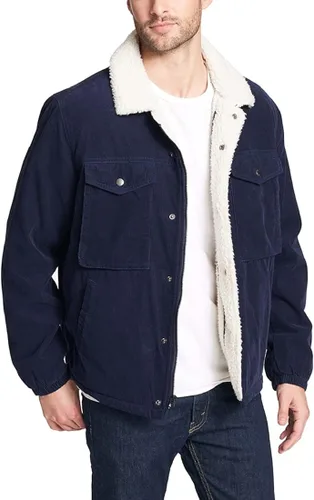 Vista 4 de Levis - Chaqueta de pana de sherpa estilo camionero para hombre