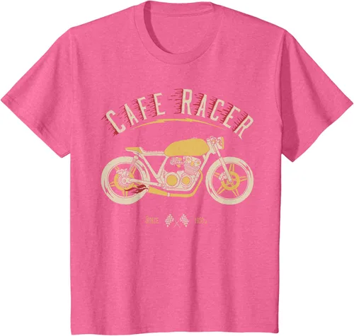 Vista 52 de Camiseta Cafe Racer - Old School - Camiseta de motocicleta vintage Negro