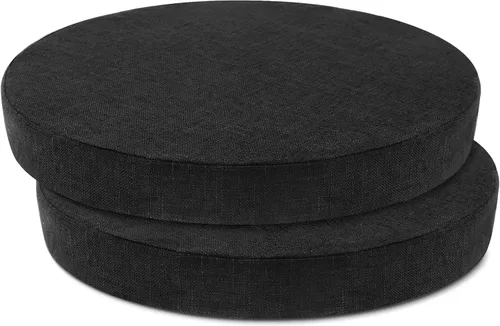 Vista 8 de Tromlycs Almohadilla de Cojín de Asiento Redondo para Silla de 14 Pulgadas para Sillas de Taburete Circular Cojín de Espuma Decorativo Beige