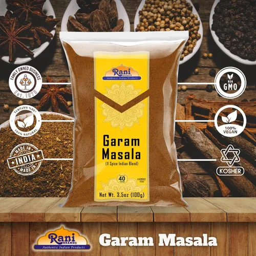 Vista 7 de Rani Garam Masala Mezcla india de 11 especias 3.5 oz (100 g) ~ Todo natural, sin sal Vegano Sin colores Apto para gluten Sin OMG Kosher
