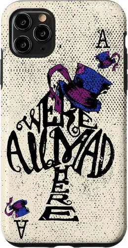 Vista 13 de iPhone 16 We're All Mad Here - Funda de Alicia en el País de las Maravillas