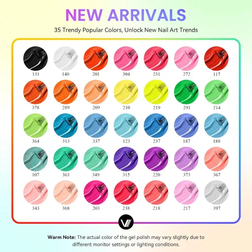 Vista 2 de VANREESA 69PCS Gel Nail Kit with 48W U V Nail Lamp and Electric Nail Drill 54-Bright Luxe Tone