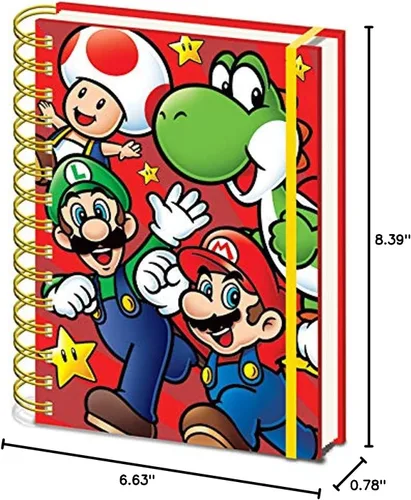 Vista 5 de Cuaderno de anillos Super Mario A5