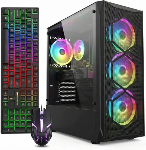 Vista 13 de STGAubron Gaming PC Desktop, Core i5-13400F, RTX 3050 6G, 16G DDR4,512G SSD