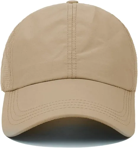 Vista 3 de HGGE Gorra de béisbol ajustable para mujer, diseño de moño desordenado, de secado rápido