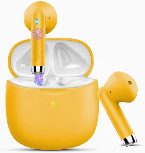 Vista 11 de Auriculares inalámbricos, auriculares Bluetooth 5.4 con graves estéreo, auriculares Bluetooth en el oído con cancelación de ruido y micrófono
