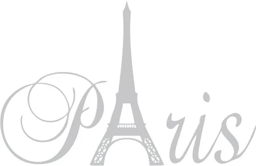 Vista 5 de Vinilo dorado de 24 x 16 pulgadas, diseño de torre de París, decoración del hogar