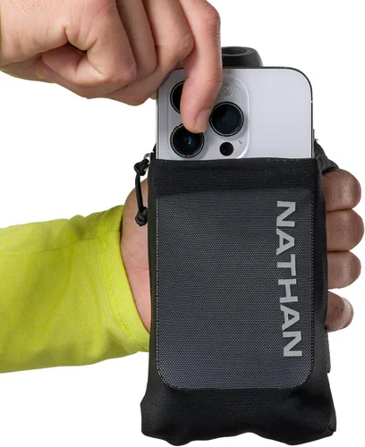 Vista 8 de Nathan SpeedDraw - 2 botellas de agua aisladas de mano para correr, aislamiento de doble pared, agarre ergonómico, tapa de válvula de explosión
