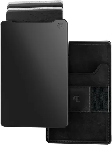 Vista 9 de Groove Life Cartera Magnética con Deslizamiento del Pulgar Groove - Portador de Tarjetas de Crédito de Aluminio Minimalista de Perfil Bajo