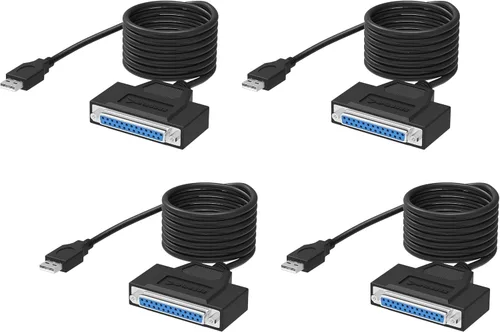 Vista 7 de SABRENT Adaptador de impresora paralelo USB 2.0 a DB25 IEEE-1284 (CB-DB25)