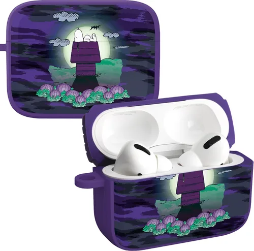 Vista 4 de Affinity Bands Peanuts Halloween HDX - Funda compatible con Apple AirPods Gen 1 y 2 (gran calabaza)