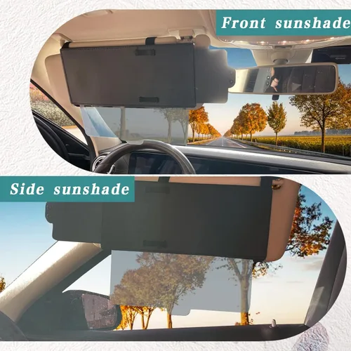 Vista 3 de Extensor de visera polarizada, visera antirreflejo para automóvil que protege del deslumbramiento solar, protección solar interior del automóvil