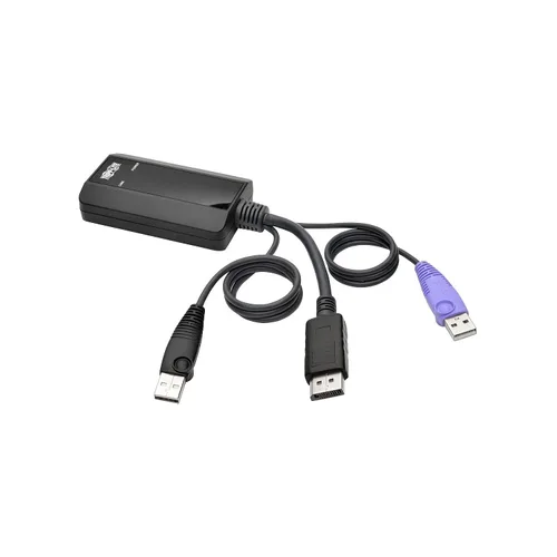 Vista 4 de TRIPP LITE Unidad de interfaz de servidor USB de conmutador KVM HD15 USB RJ45, paquete de 8 (B078-101-USB-8)