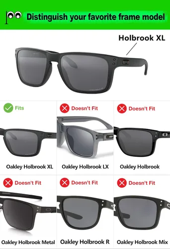 Vista 4 de Lentes de repuesto polarizadas antirreflectantes para gafas de sol Oakley Holbrook XL OO9417-2 Sets