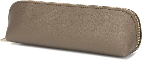 Vista 17 de Estuche para lápices de lona de algodón y bolsa de lápices multifuncional simple con cremallera Almacenamiento portátil (beige)