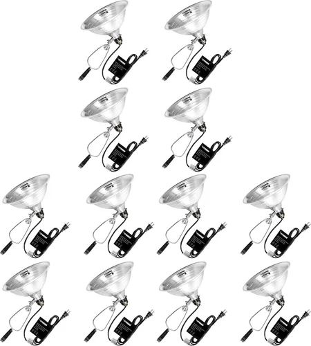 Vista 13 de VIVOSUN Paquete de 2 lámparas de abrazadera con reflector de aluminio