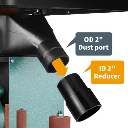 Vista 6 de POWERTEC 70141-P2 Reductor de 2-1/2 pulgadas a 2-1/4 pulgadas, 2 PK