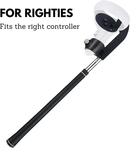 Vista 4 de Extension VR Golf Club Handle Grips for Oculus Quest 2 Controller Accessories Sturdy Attachment Enhanced Golf Gaming Experience 2pcs