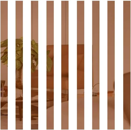 Vista 10 de 10 calcomanías de pared de espejo, diseño a rayas, espejo, azulejos artísticos, decoración de bricolaje autoadhesivas, línea de pared, calcomanías