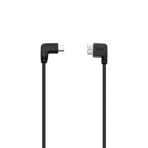 Vista 2 de Cable de disco duro externo para KESU, Toshiba, Seagate, WD, HDD USB C Cable a Micro B, 90 grados, 0.8 pies de corto