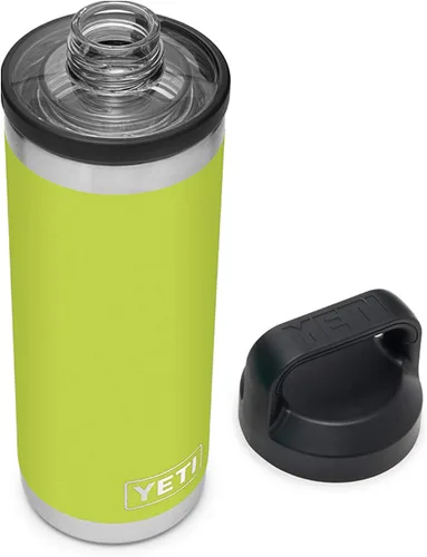 Vista 7 de YETI Rambler Botella de 18 oz, aislada al vacío, de acero inoxidable con tapa Chug, Seafoam Verde mar