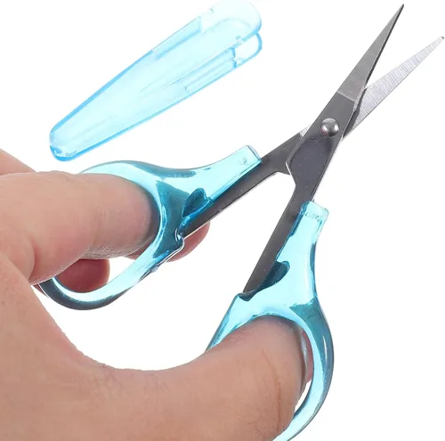 Vista 7 de EXCEART 2 piezas de bordado de acero inoxidable para hilo mini cubierta protectora ligera y portátil para proyectos de bricolaje