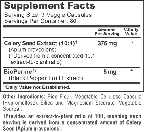 Vista 4 de NusaPure Cápsulas de semillas de apio, 375 mg, 240 cápsulas vegetales (sin OMG, veganas)