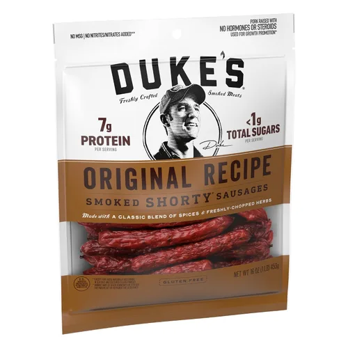Vista 4 de Duke's Pork Original Smoked Shorty Sausages, 16 oz.