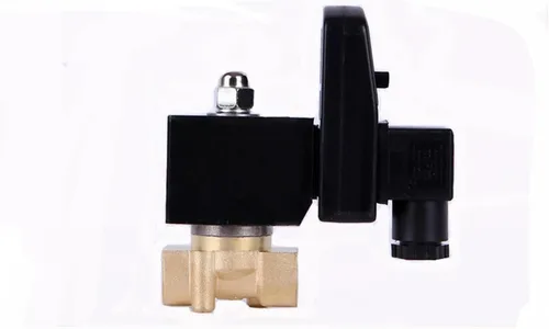Vista 2 de Water Air Solenoid Valve with Timer 220v 110v 24v Normally Closed 3/8 1/2 3/4 1-1/4 1.5 2 Brass Valve(1",BSP_24VAC_80 Degrees Celsius)