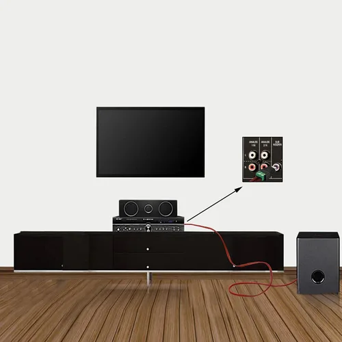Vista 2 de Adaptador de audio de cable RCA, conector macho Phono RCA a terminal de tornillo AV, conectores de cable de altavoz, adaptador sin soldadura