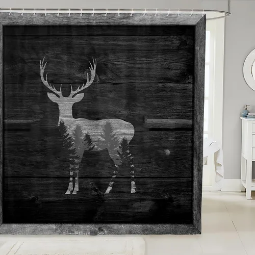 Vista 48 de Castle Fairy Watercolr - Cortina de ducha de tela de carreras de caballos, cortinas de ducha de juego de caballos para baño, cortina de ducha