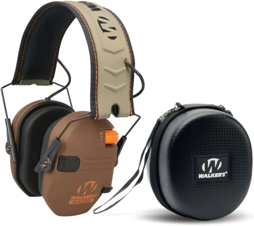 Vista 34 de Walker's Razor Slim - Protector auditivo electrónico para tiro (amplificación y supresión de sonido) con estuche protector