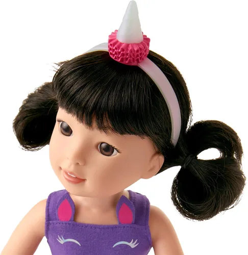 Vista 3 de American Girl WellieWishers Emerson Muñeca de 14.5", Púrpura, Plateado